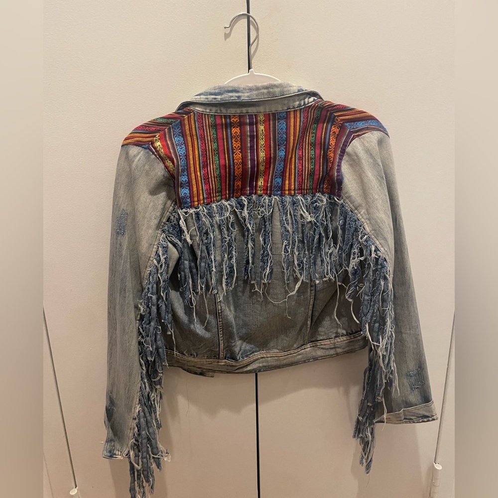 Raga Fringe Southwestern Jean Jacket
